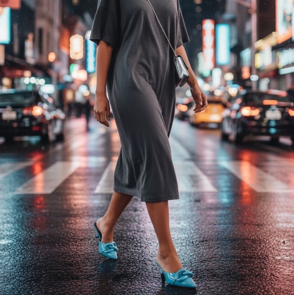 Torgeis Chain Kitten Heel Mule Size 7 - Picture 9 of 9